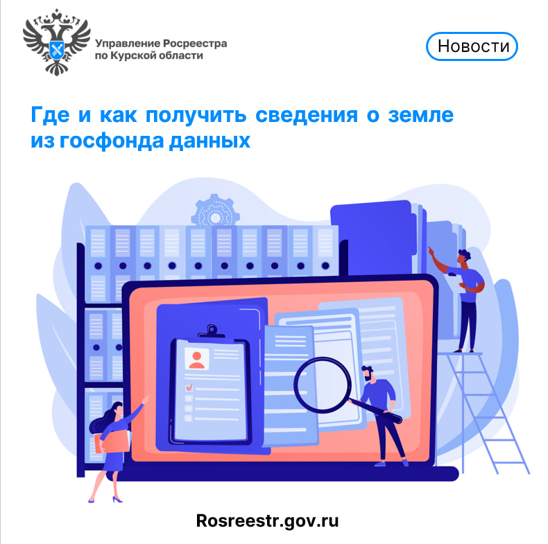 Где и как получить сведения о земле из госфонда данных рассказали   в Курском Росреестре.