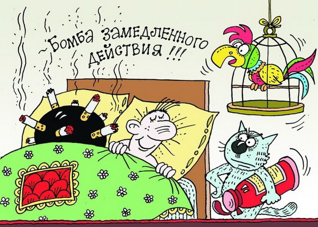 Инструктор противопожарной профилактики пожарной части Рыльского району ОКУ «ППС Курской области» Савченко Н.Д. предупреждает курение может стать причиной пожара..