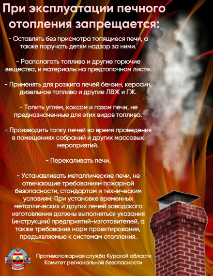 При эксплуатация печного отопления запрещается:. При эксплуатация печного отопления запрещается:.